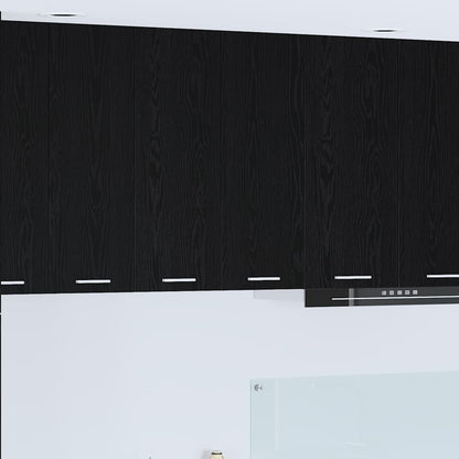 Hanging Cabinet Black Oak 60 x 31 x 80 cm Engineered Wood