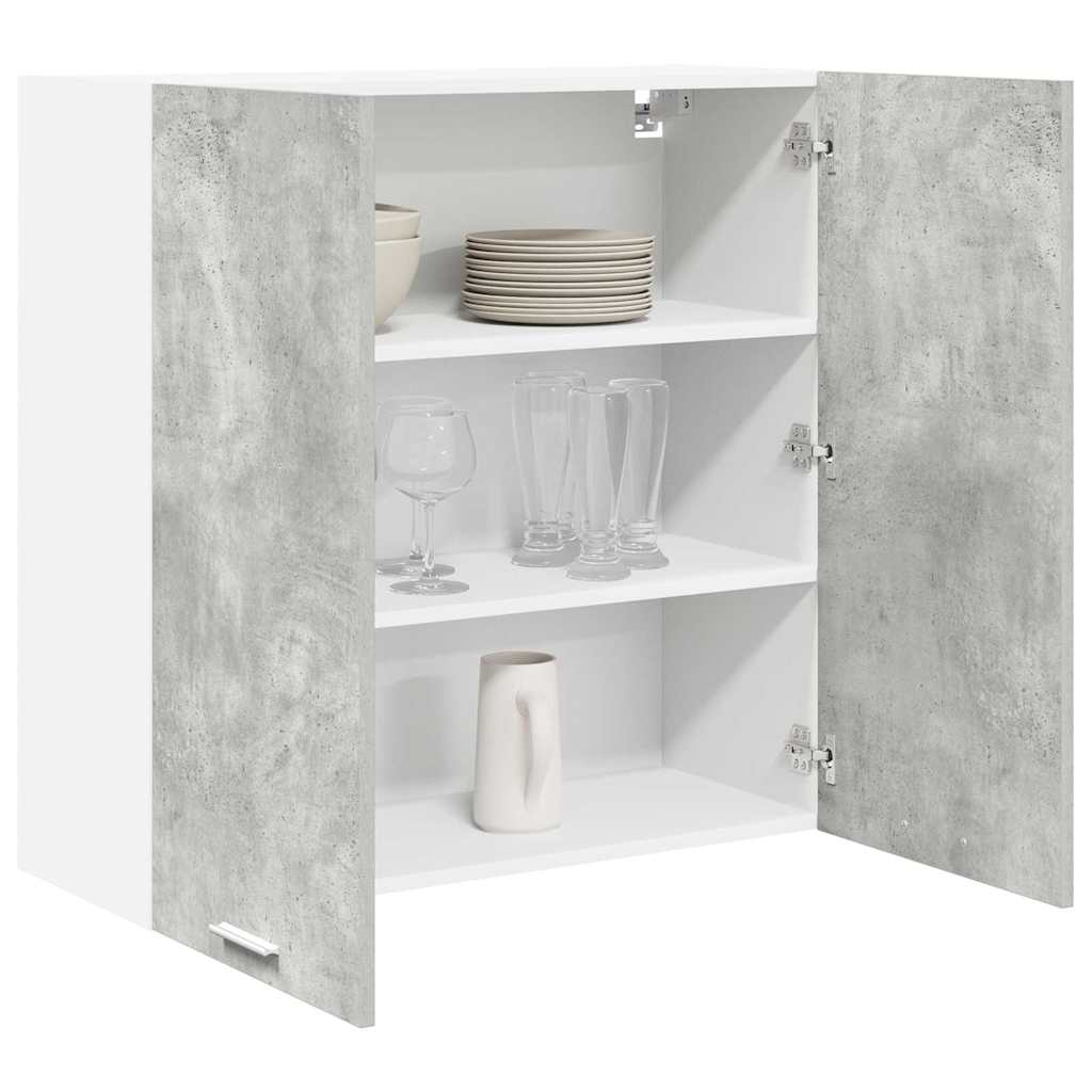 Hanging Cabinet Concrete Grey 80 x 31 x 80 cm Engineered Wood