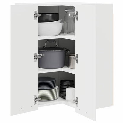Hanging Cabinet White 57 x 57 x 80 cm Engineered Wood