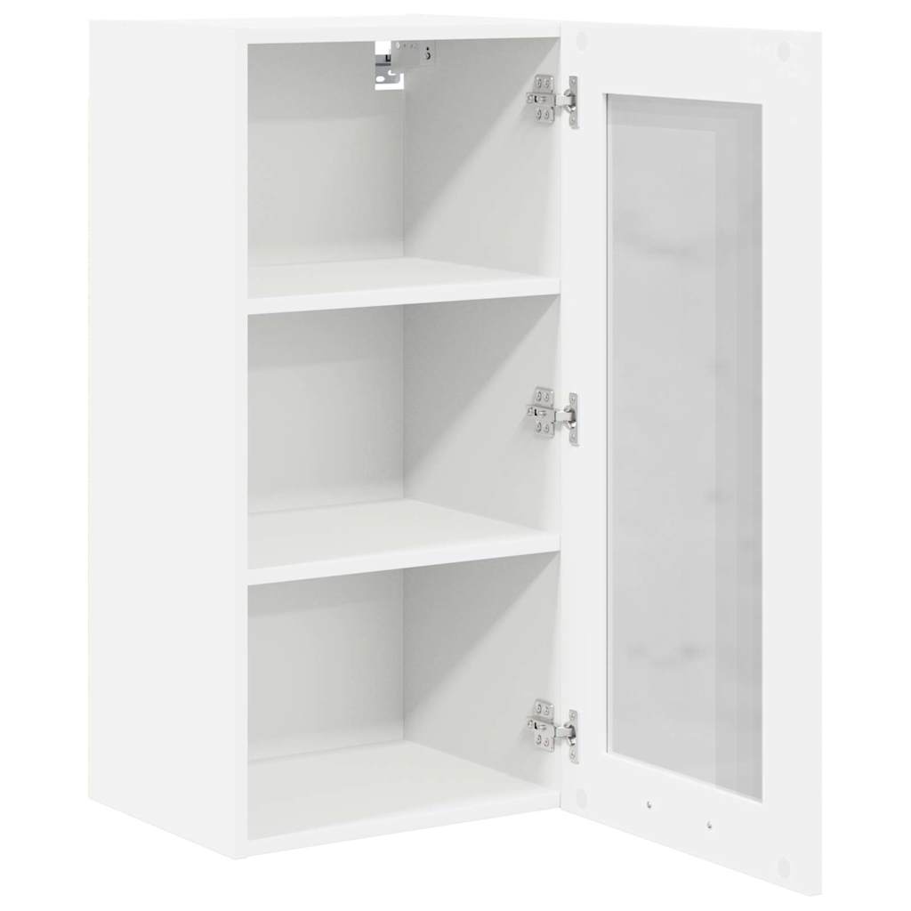 Hanging Cabinet 2 pcs White 40 x 31 x 80 cm Engineered Wood