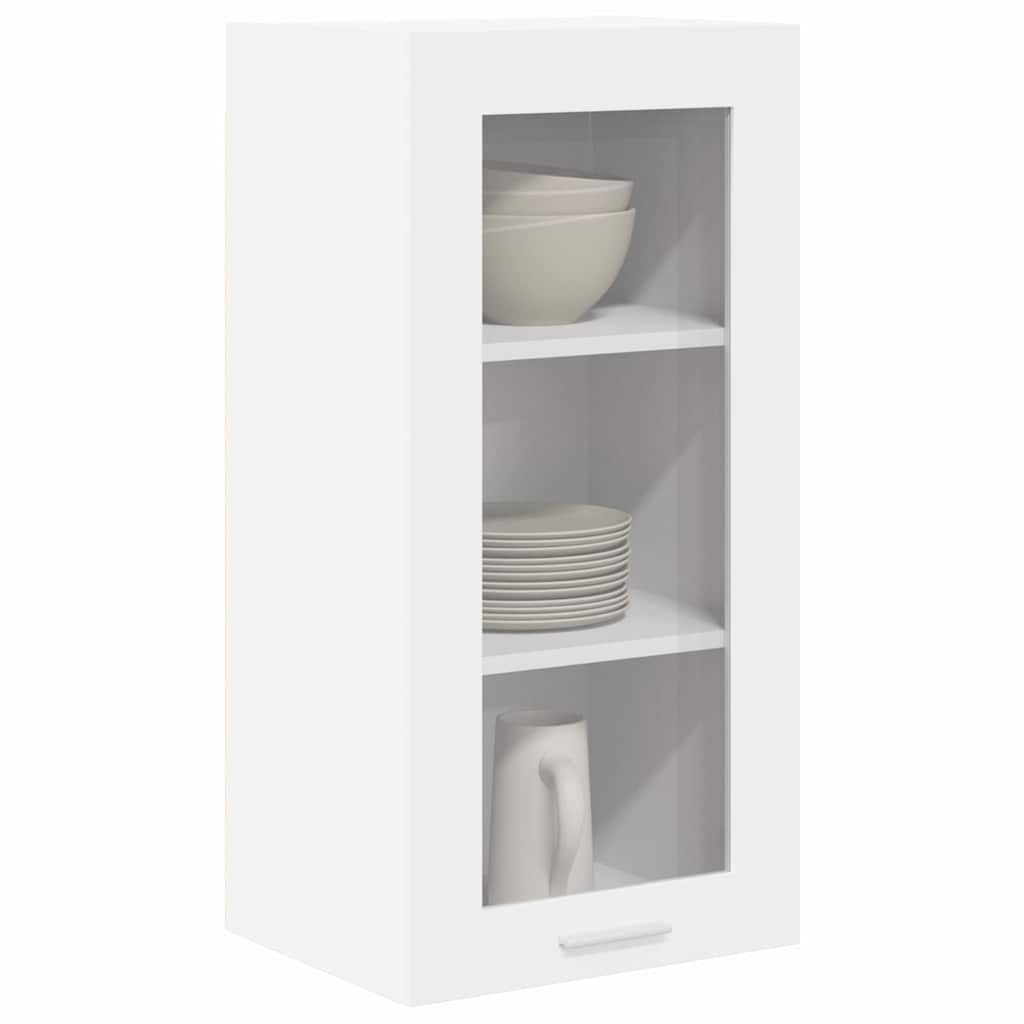 Hanging Cabinet 2 pcs White 40 x 31 x 80 cm Engineered Wood
