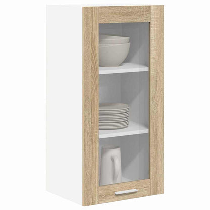 Hanging Cabinet with Storage 2 pcs Sonoma Oak 40 x 31 x 80 cm