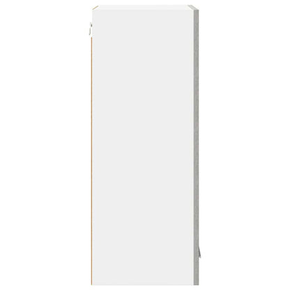 Hanging Cabinet with Door 2 pcs Concrete Grey 40 x 31 x 80 cm