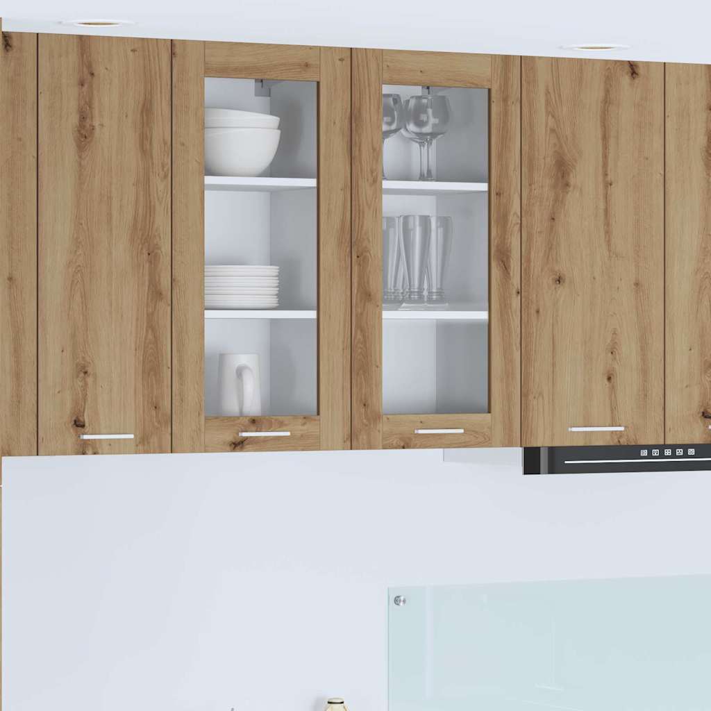Hanging Cabinet with Storage 2 pcs Artisan Oak 40 x 31 x 80 cm