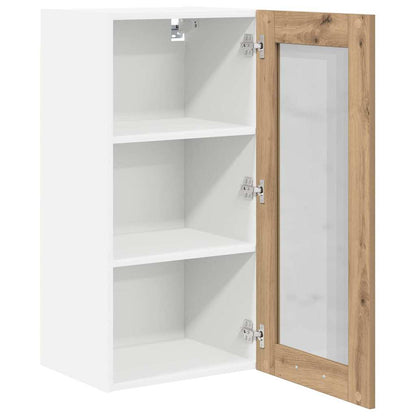 Hanging Cabinet with Storage 2 pcs Artisan Oak 40 x 31 x 80 cm
