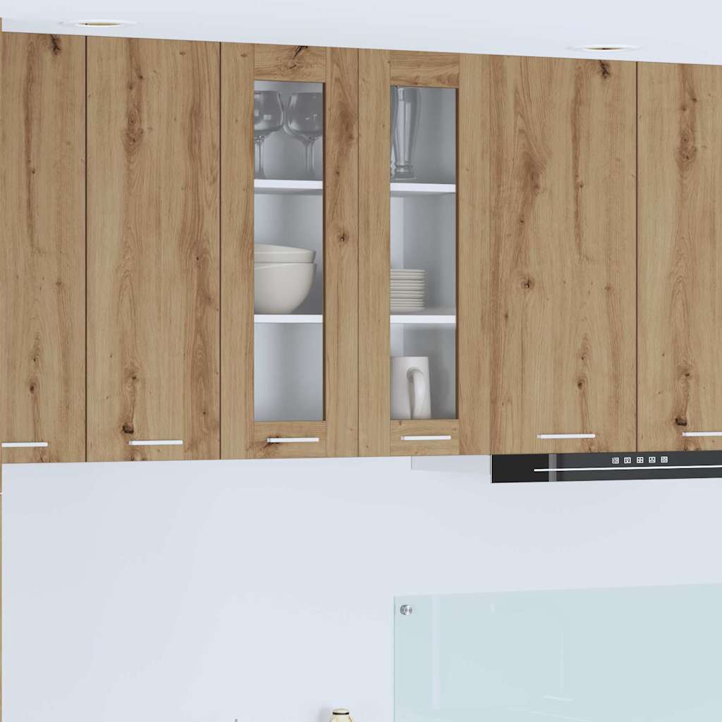 Hanging Cabinet with Storage Riga Artisan Oak 60 x 31 x 80 cm