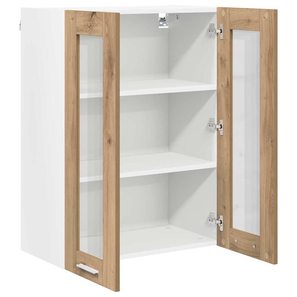 Hanging Cabinet with Storage Riga Artisan Oak 60 x 31 x 80 cm