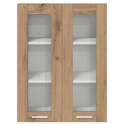 Hanging Cabinet with Storage Riga Artisan Oak 60 x 31 x 80 cm