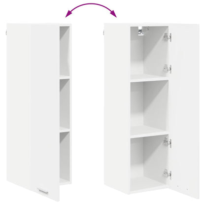 Hanging Cabinet White 30 x 31 x 100 cm Engineered Wood