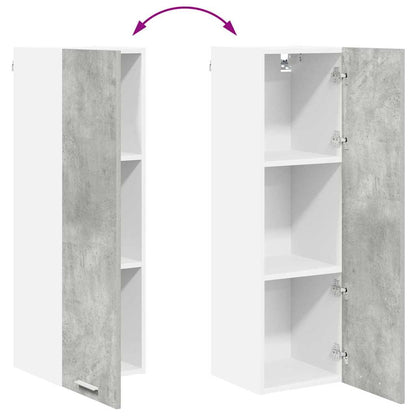 Hanging Cabinet Concrete Grey 30 x 31 x 100 cm Engineered Wood