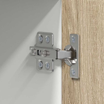 Hanging Cabinet Sonoma Oak and White 50 x 31 x 100 cm