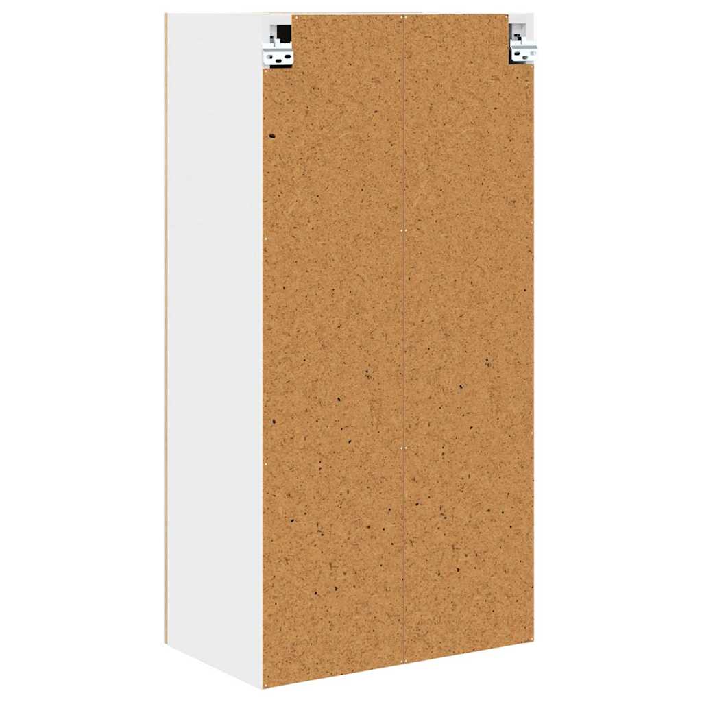 Hanging Cabinet Sonoma Oak and White 50 x 31 x 100 cm