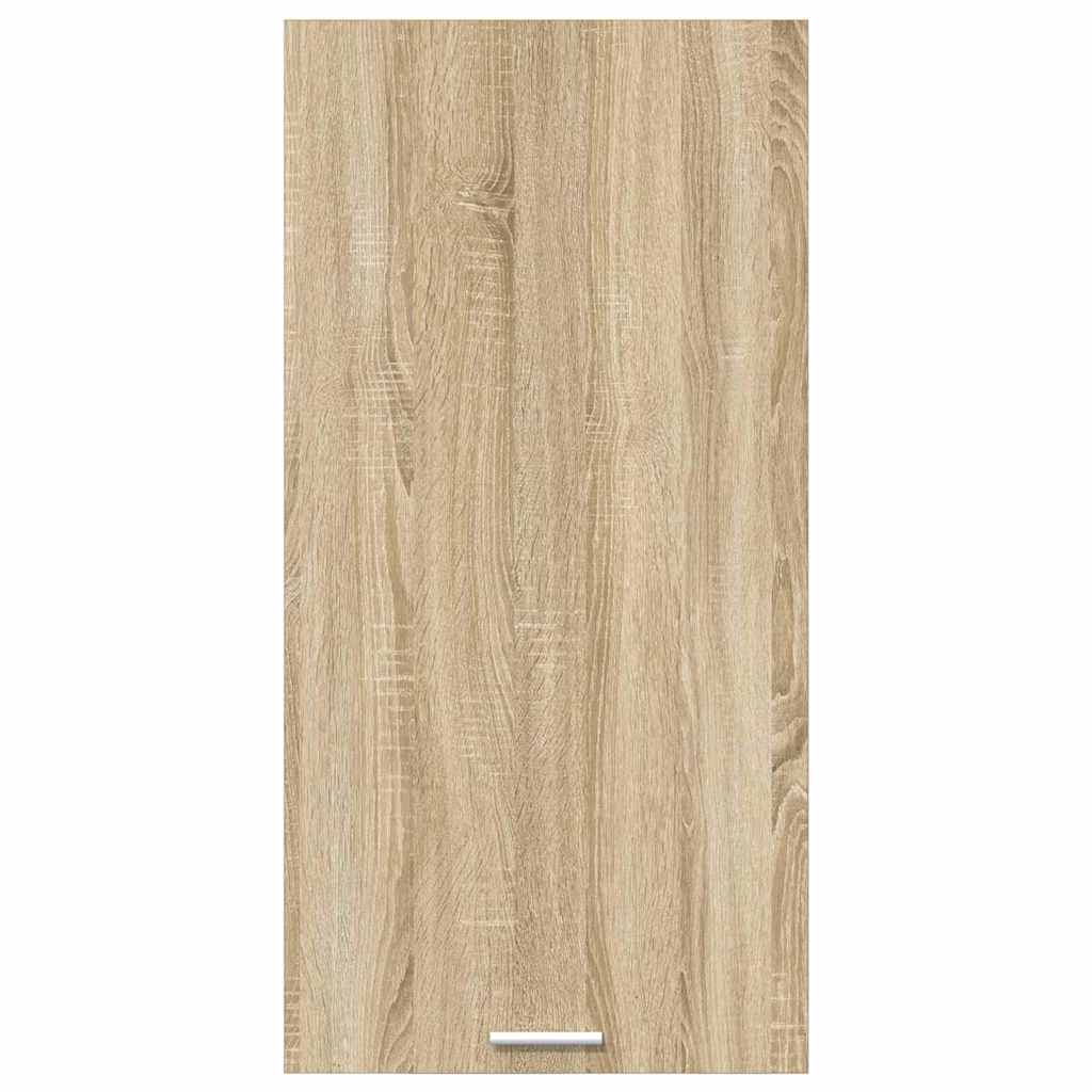 Hanging Cabinet Sonoma Oak and White 50 x 31 x 100 cm