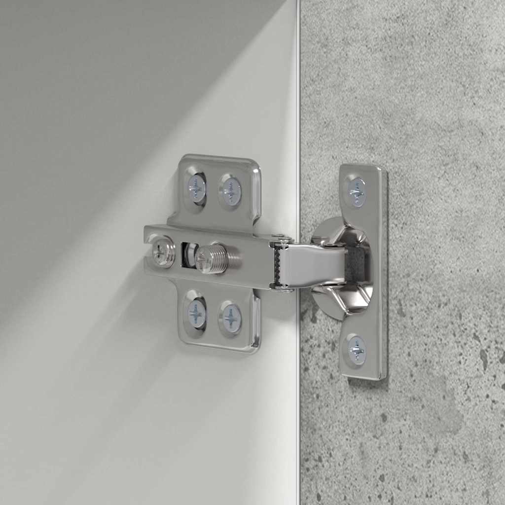 Hanging Cabinet Concrete Grey and White 50 x 31 x 100 cm