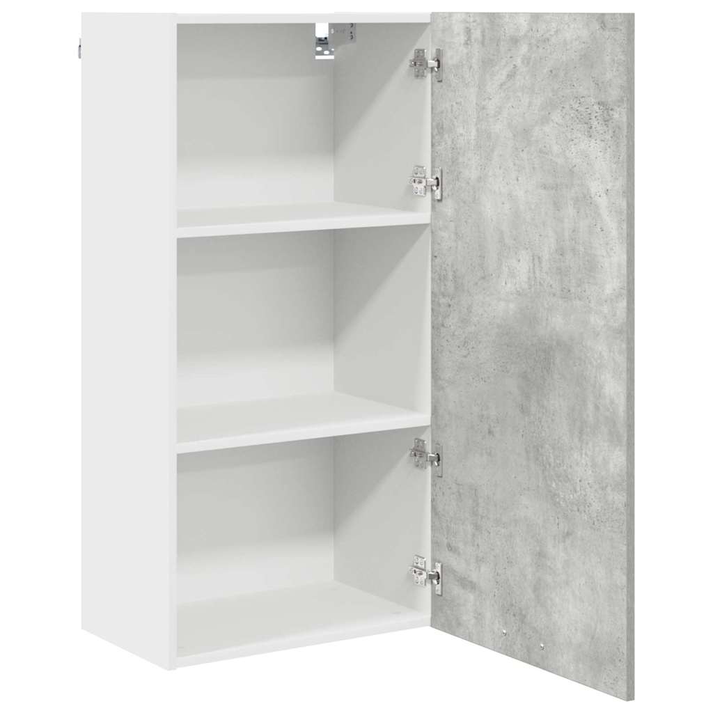 Hanging Cabinet Concrete Grey and White 50 x 31 x 100 cm