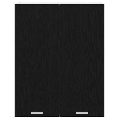 Hanging Cabinet Black Oak 80 x 31 x 100 cm Engineered Wood
