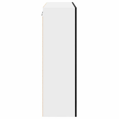 Hanging Cabinet Black Oak 80 x 31 x 100 cm Engineered Wood