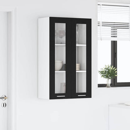 Hanging Cabinet Riga Black Oak 60 x 31 x 100 cm Engineered Wood
