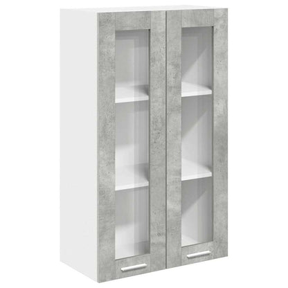 Hanging Cabinet Concrete Grey 60 x 31 x 100 cm Engineered Wood