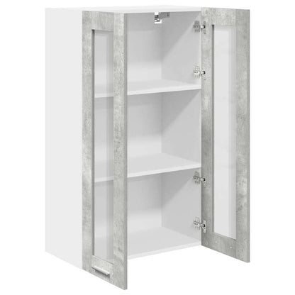 Hanging Cabinet Concrete Grey 60 x 31 x 100 cm Engineered Wood