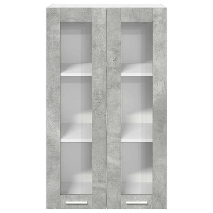 Hanging Cabinet Concrete Grey 60 x 31 x 100 cm Engineered Wood