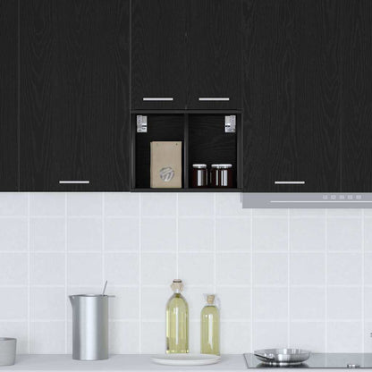 Hanging Cabinet Black Oak 30 x 29.5 x 40 cm Engineered Wood