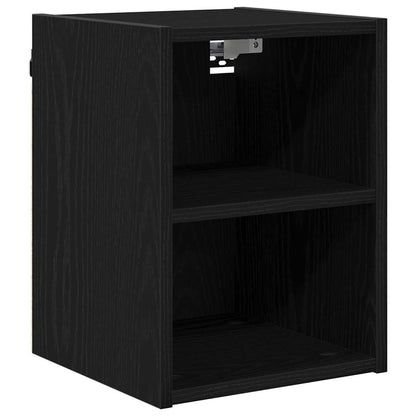 Hanging Cabinet Black Oak 30 x 29.5 x 40 cm Engineered Wood