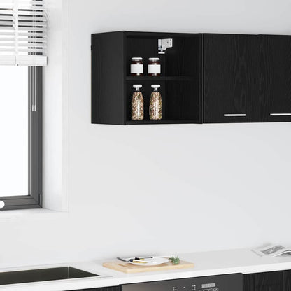 Hanging Cabinet Black Oak 40 x 29.5 x 40 cm Engineered Wood