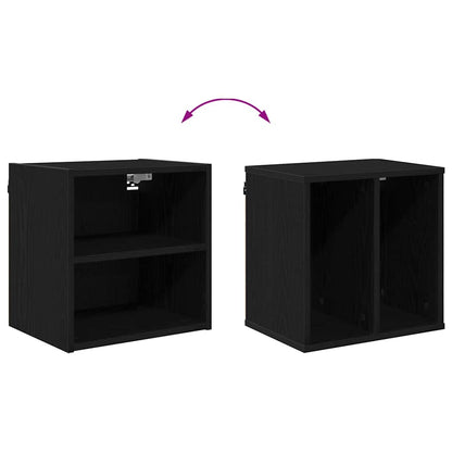 Hanging Cabinet Black Oak 40 x 29.5 x 40 cm Engineered Wood