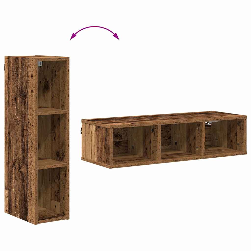 Hanging Cabinet Old Wood 20 x 29.5 x 80 cm Engineered Wood