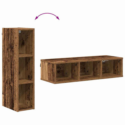 Hanging Cabinet Old Wood 20 x 29.5 x 80 cm Engineered Wood