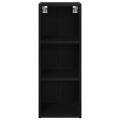 Hanging Cabinet Black Oak 30 x 29.5 x 80 cm Engineered Wood