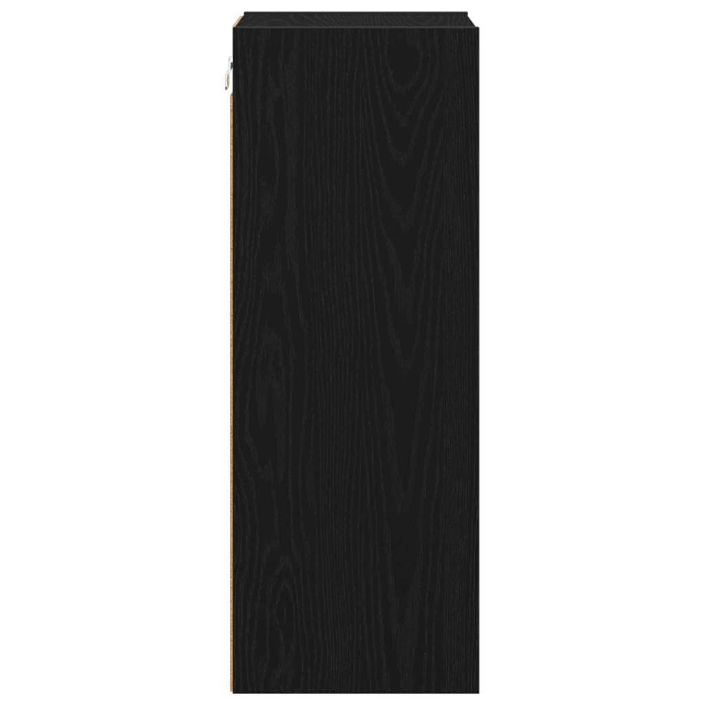 Hanging Cabinet Black Oak 30 x 29.5 x 80 cm Engineered Wood