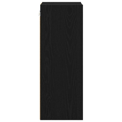 Hanging Cabinet Black Oak 30 x 29.5 x 80 cm Engineered Wood