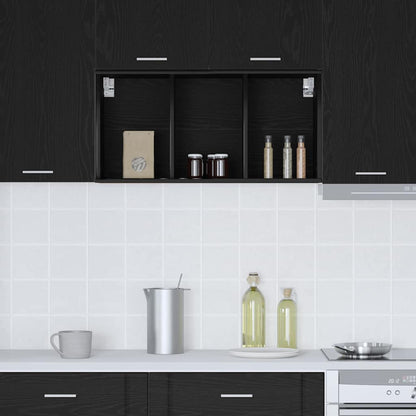 Hanging Cabinet Black Oak 40 x 29.5 x 80 cm Engineered Wood