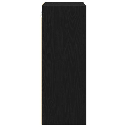 Hanging Cabinet Black Oak 40 x 29.5 x 80 cm Engineered Wood