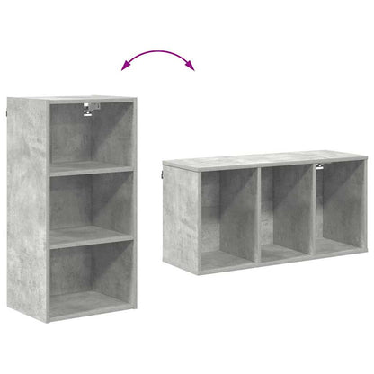 Hanging Cabinet Concrete Grey 40 x 29.5 x 80 cm Engineered Wood