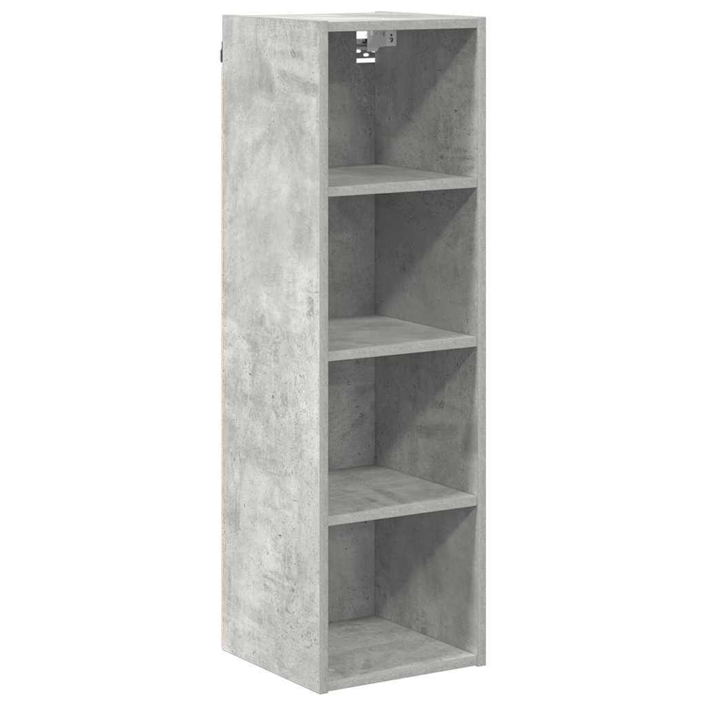 Hanging Cabinet with Storage Concrete Grey 30 x 29.5 x 100 cm