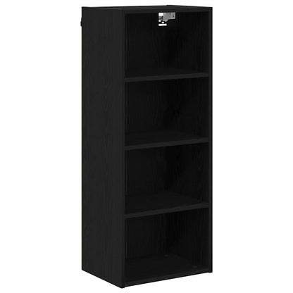 Hanging Cabinet Black Oak 40 x 29.5 x 100 cm Engineered Wood