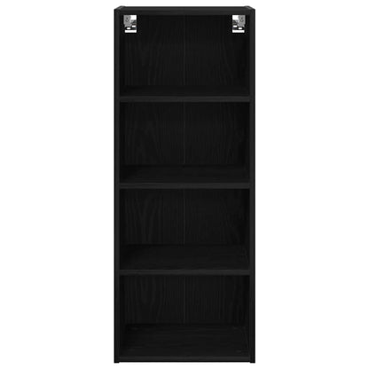 Hanging Cabinet Black Oak 40 x 29.5 x 100 cm Engineered Wood
