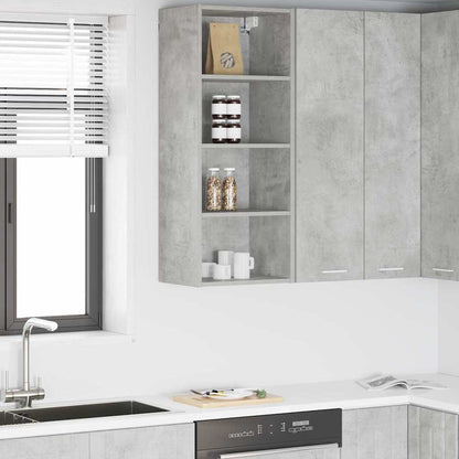 Hanging Cabinet with Storage Concrete Grey 40 x 29.5 x 100 cm