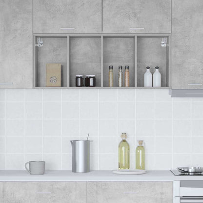 Hanging Cabinet with Storage Concrete Grey 40 x 29.5 x 100 cm
