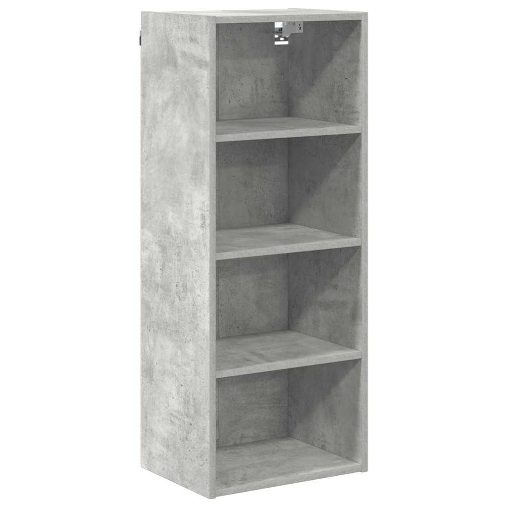 Hanging Cabinet with Storage Concrete Grey 40 x 29.5 x 100 cm