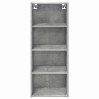 Hanging Cabinet with Storage Concrete Grey 40 x 29.5 x 100 cm