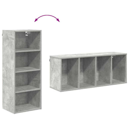Hanging Cabinet with Storage Concrete Grey 40 x 29.5 x 100 cm