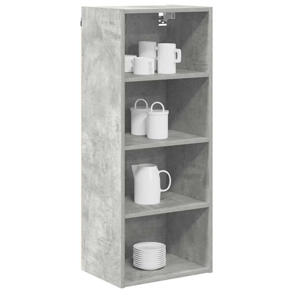 Hanging Cabinet with Storage Concrete Grey 40 x 29.5 x 100 cm