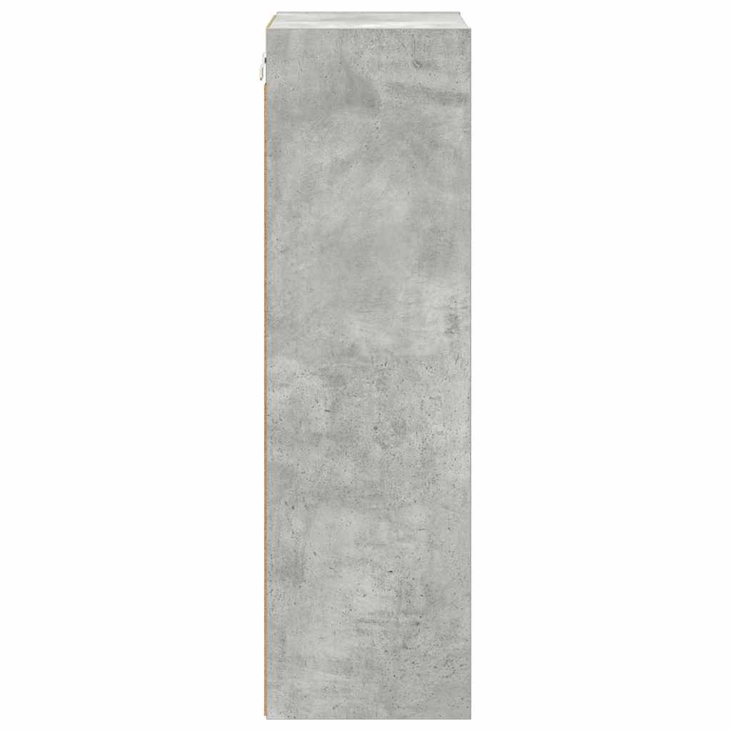 Hanging Cabinet with Storage Concrete Grey 40 x 29.5 x 100 cm