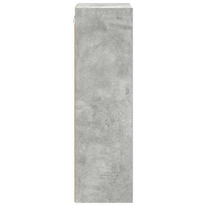 Hanging Cabinet with Storage Concrete Grey 40 x 29.5 x 100 cm