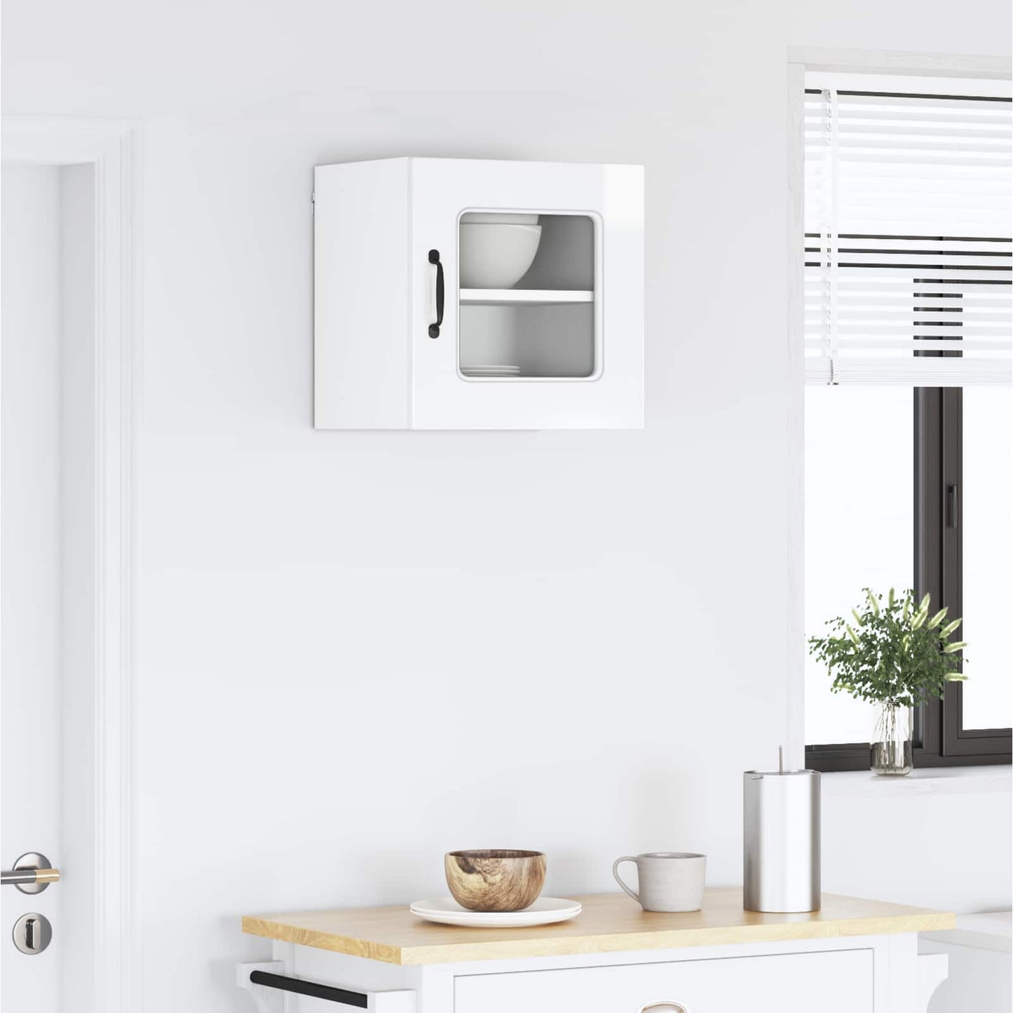 Dishwasher Panel Kalmar High Gloss White 40 x 31 x 40 cm