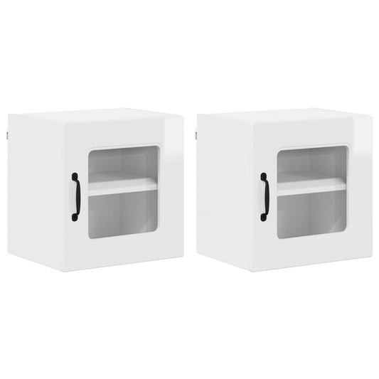 Dishwasher Panel Kalmar 2 pcs High Gloss White Engineered Wood
